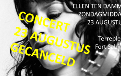 Cancelling concert Ellen ten Damme